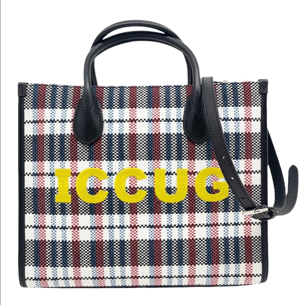 Gucci “ICCUG” Reverse Embroidered Logo Tote Bag